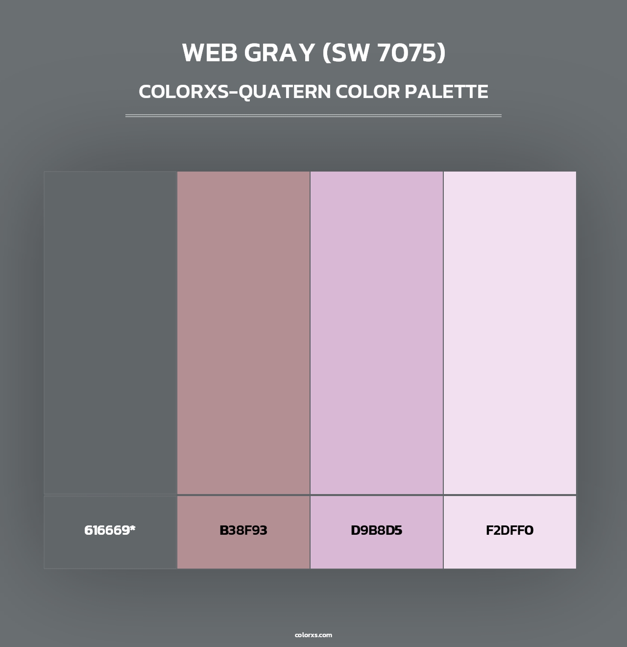 Web Gray (SW 7075) - Colorxs Quad Palette