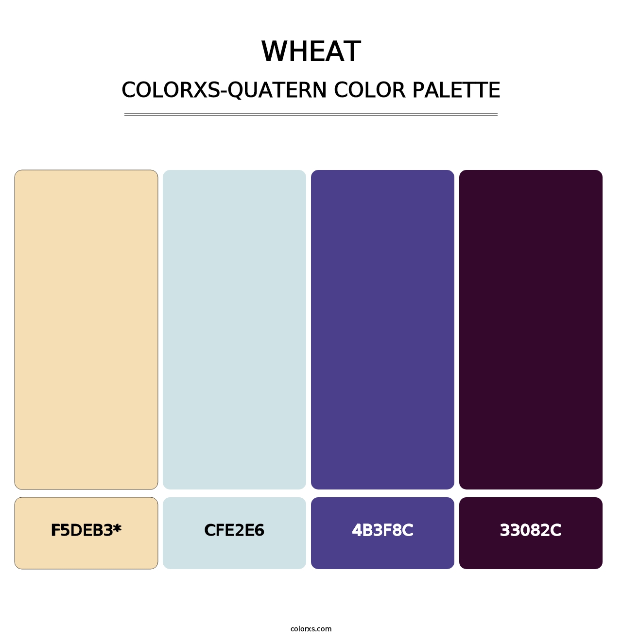 Wheat - Colorxs Quatern Palette