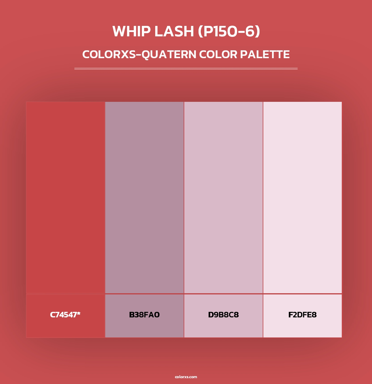Whip Lash (P150-6) - Colorxs Quad Palette