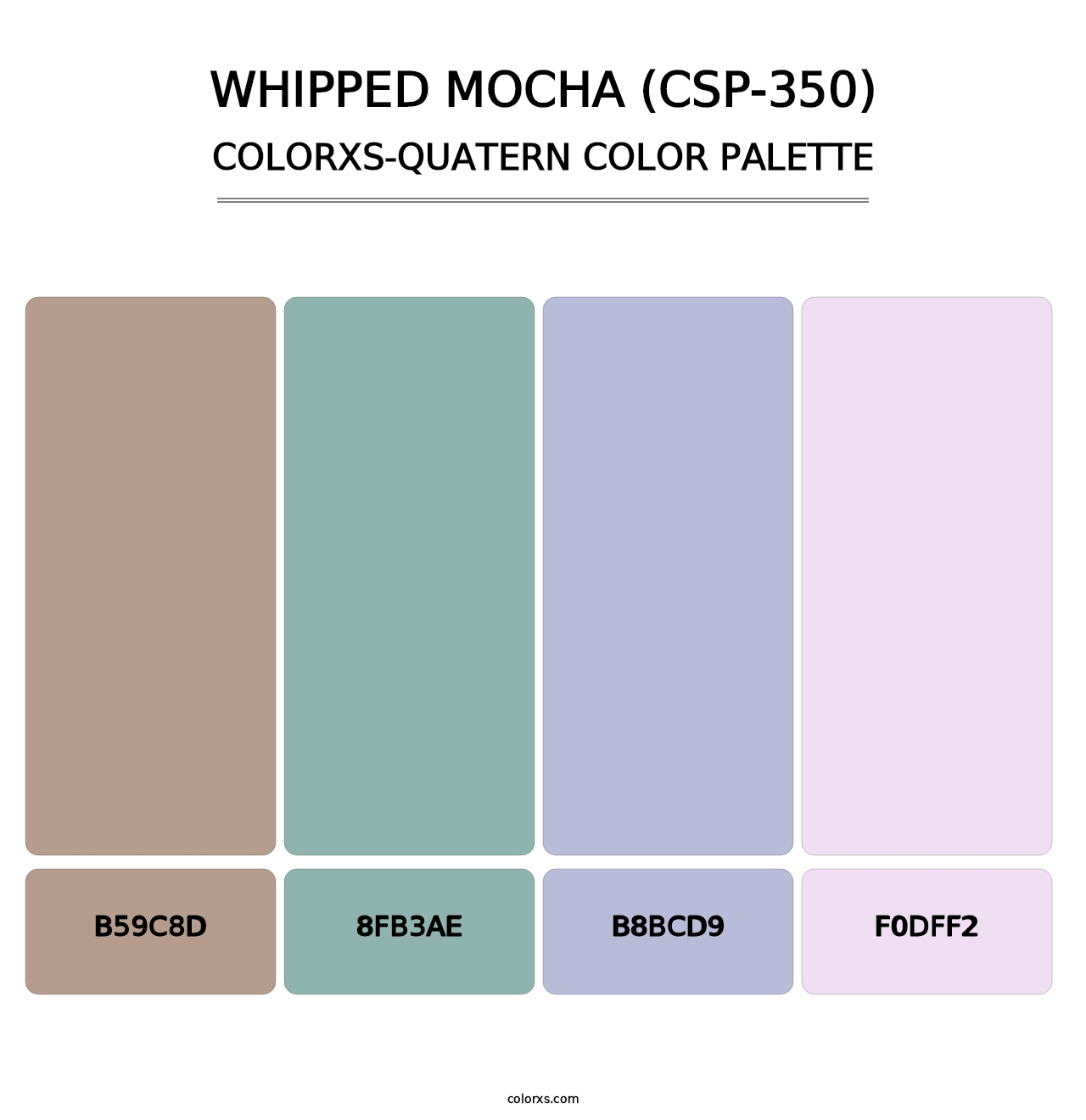 Whipped Mocha (CSP-350) - Colorxs Quatern Palette