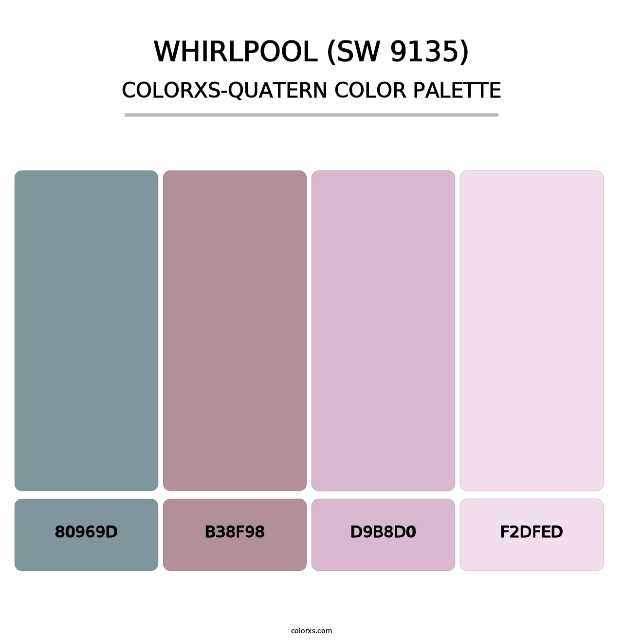 Whirlpool (SW 9135) - Colorxs Quatern Palette