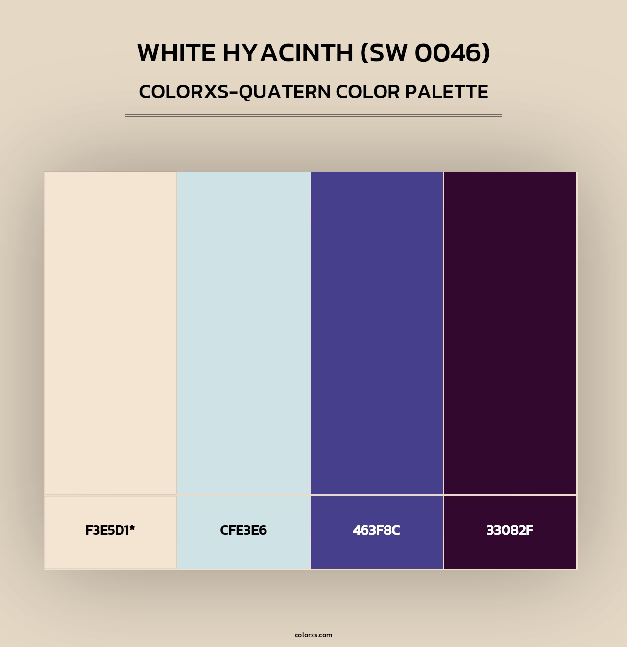 White Hyacinth (SW 0046) - Colorxs Quad Palette
