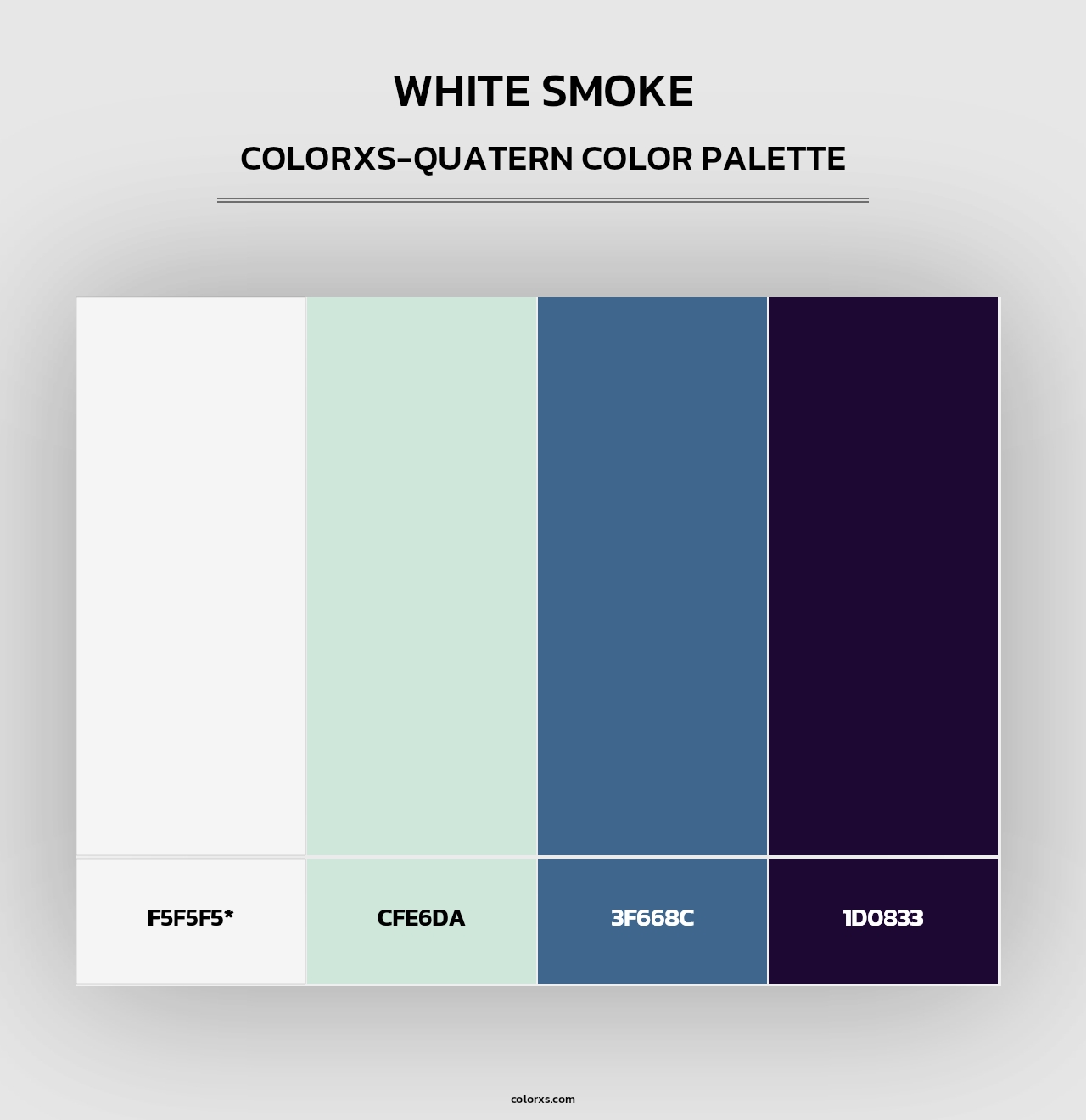 White Smoke - Colorxs Quad Palette