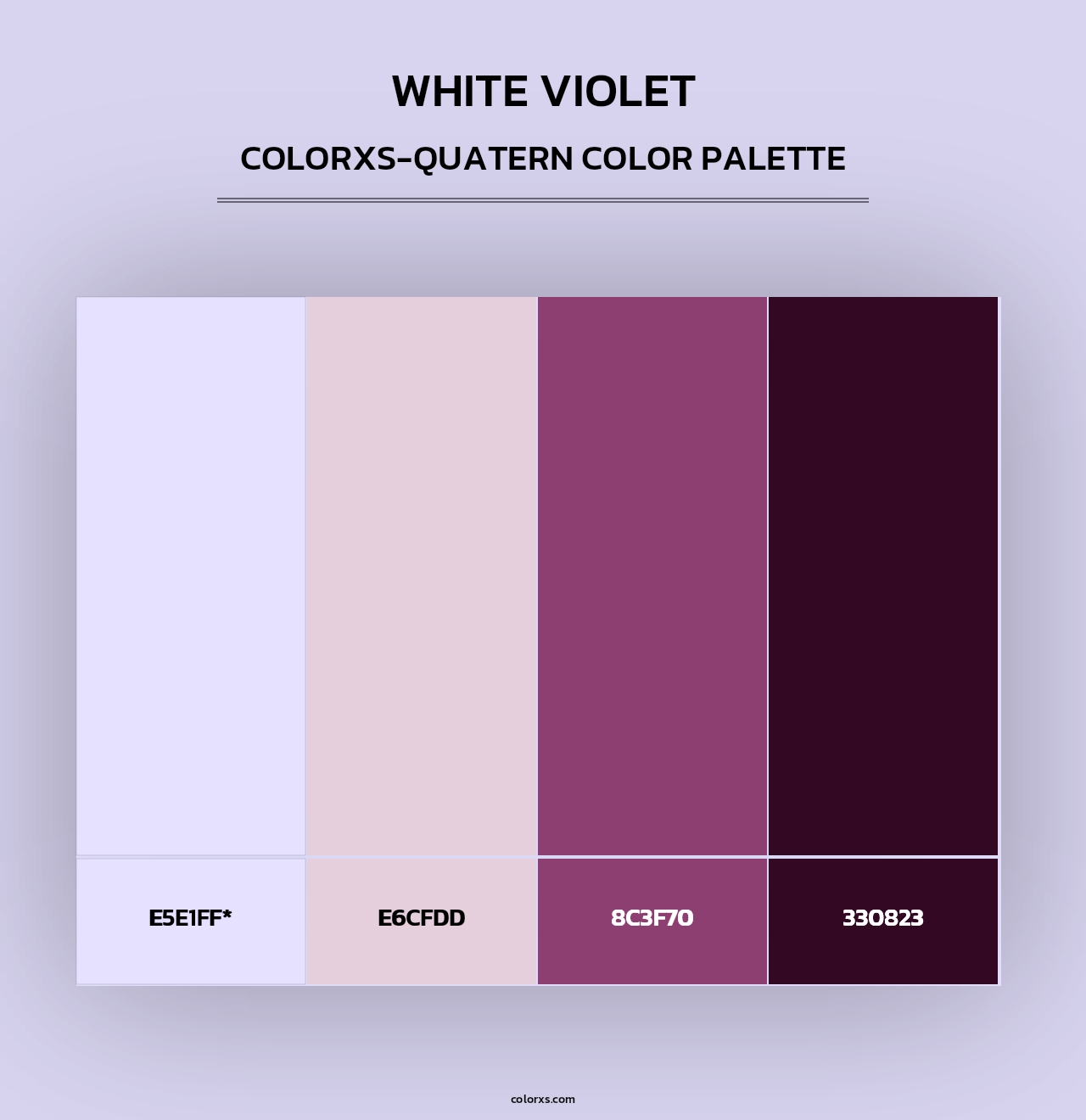 White Violet - Colorxs Quad Palette