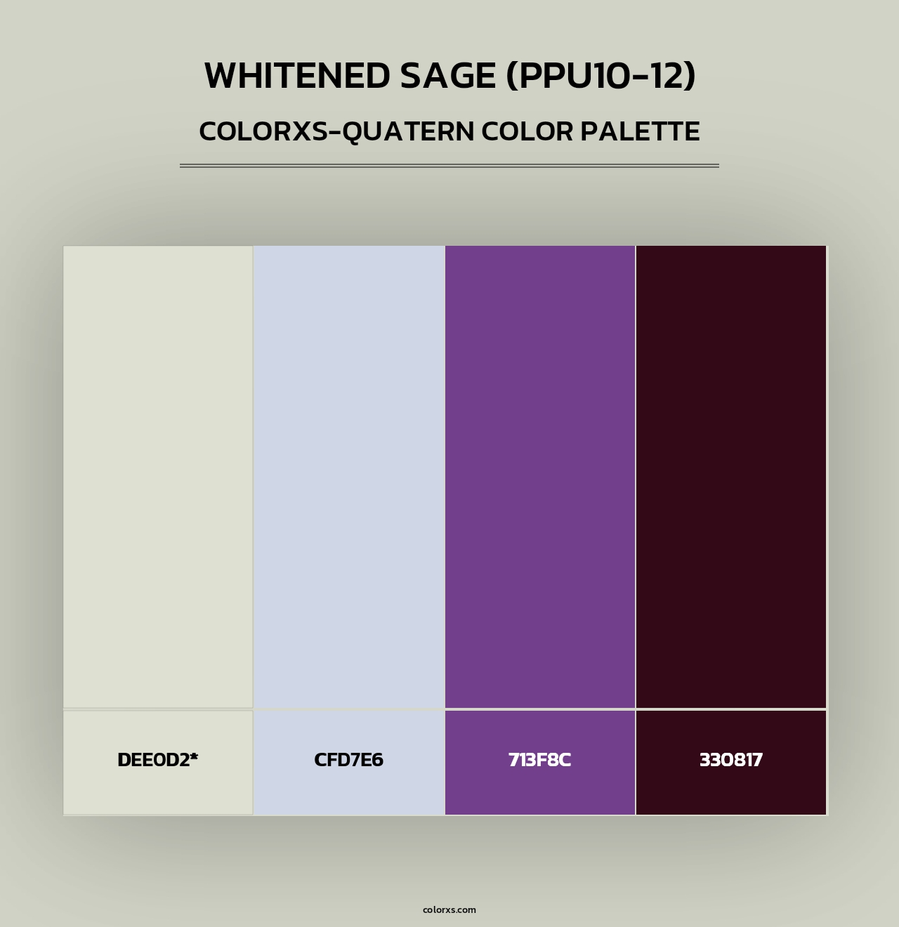 Whitened Sage (PPU10-12) - Colorxs Quad Palette