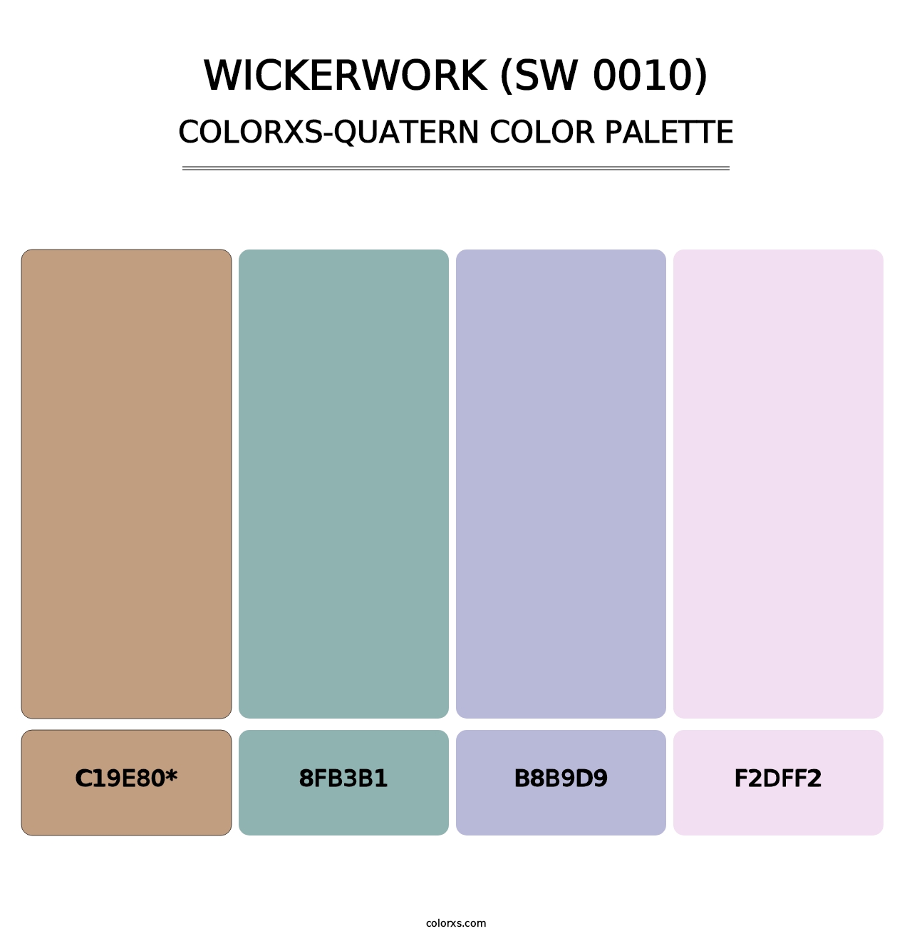 Wickerwork (SW 0010) - Colorxs Quatern Palette
