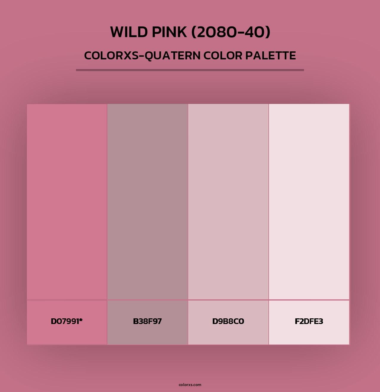 Wild Pink (2080-40) - Colorxs Quad Palette