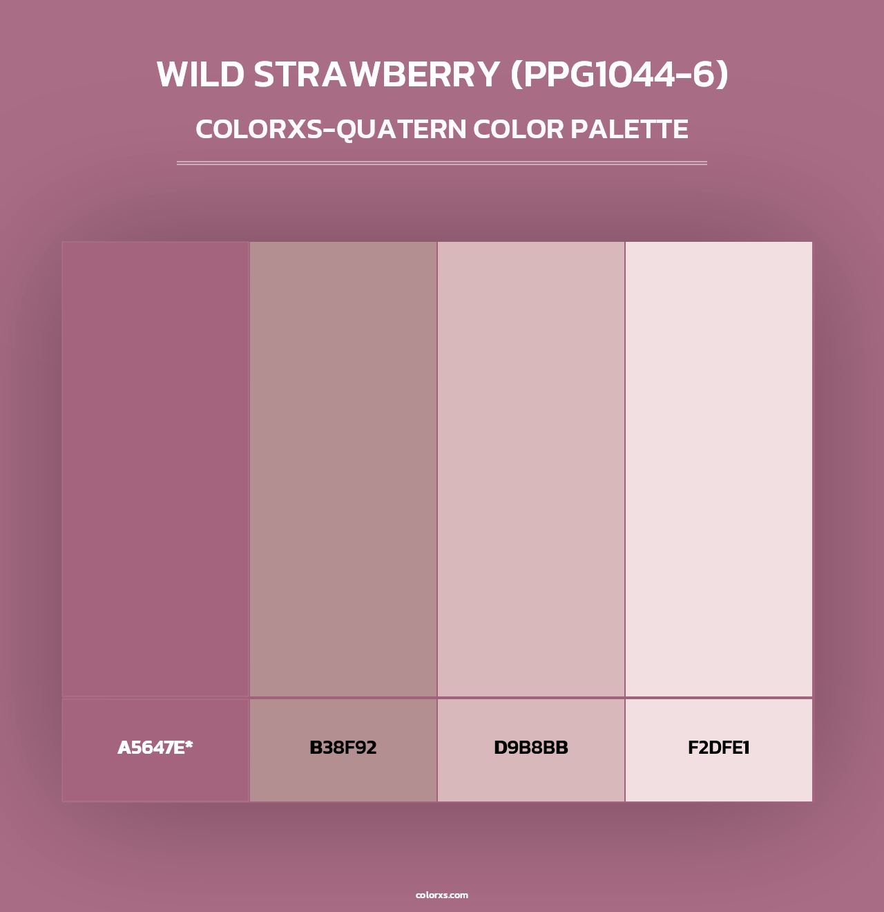 Wild Strawberry (PPG1044-6) - Colorxs Quad Palette