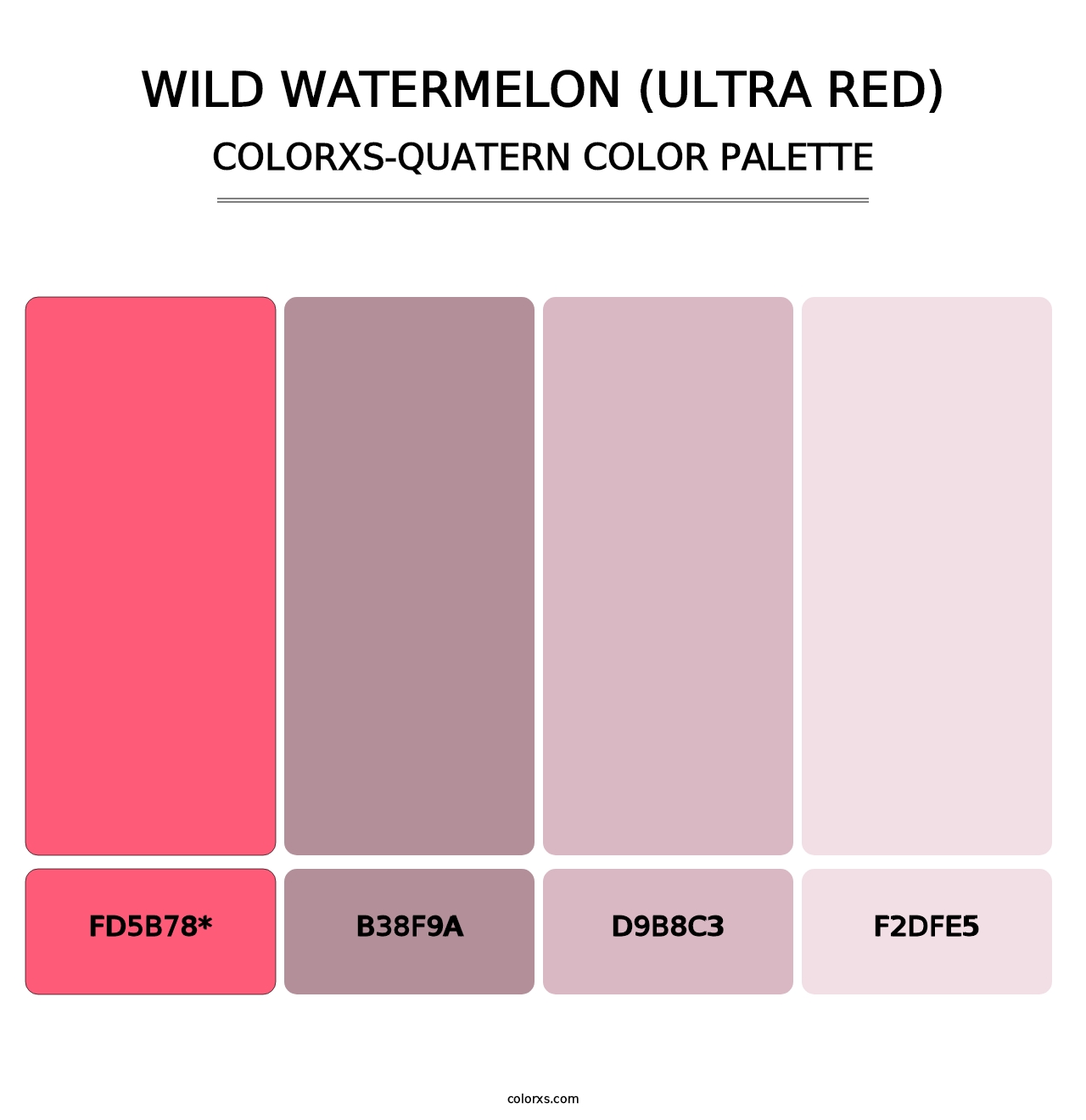 Wild Watermelon (Ultra Red) - Colorxs Quatern Palette