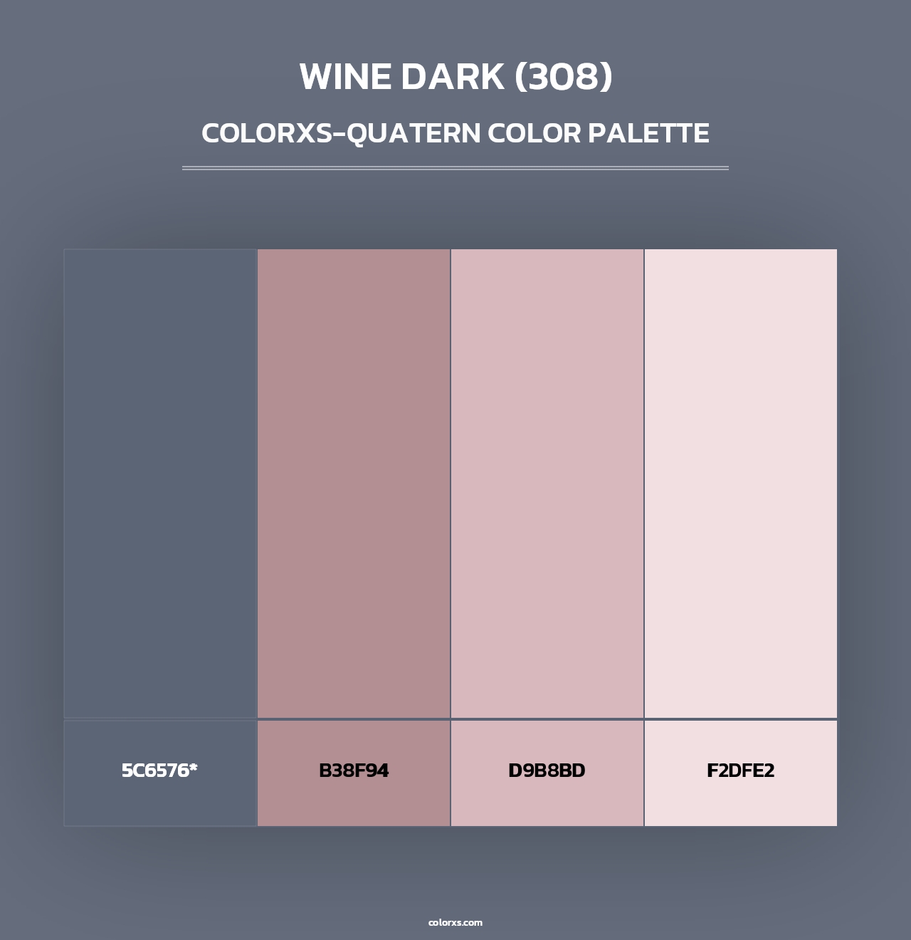 Wine Dark (308) - Colorxs Quad Palette