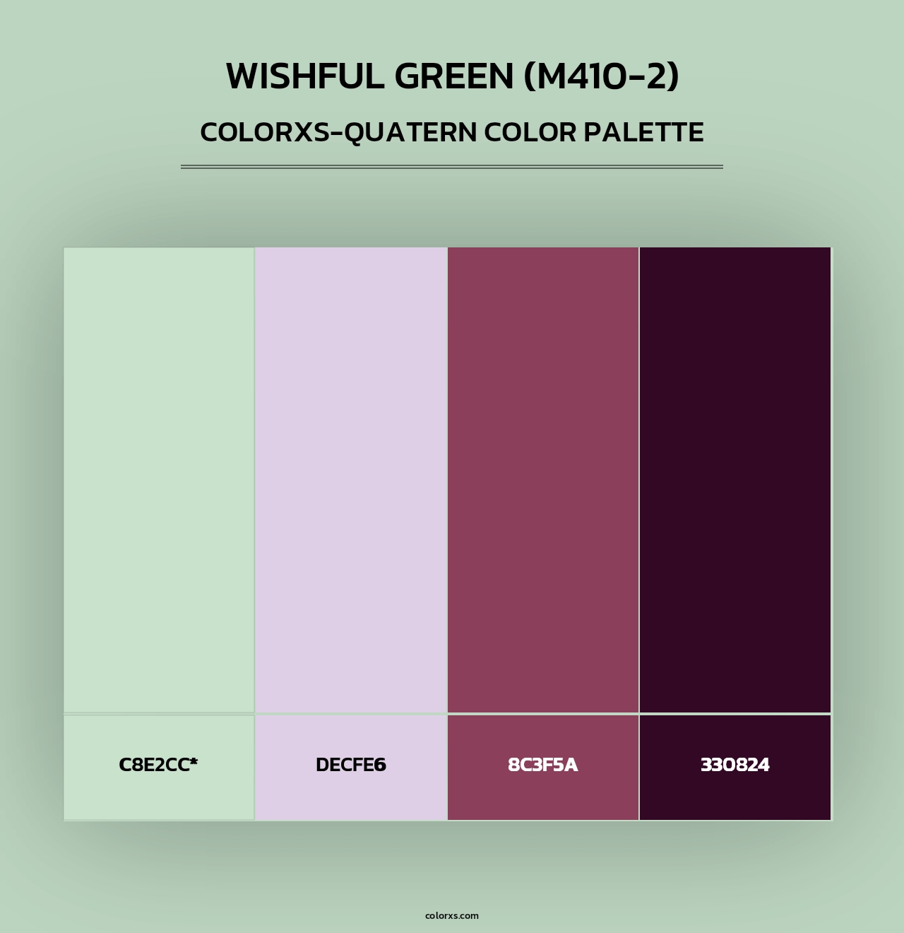 Wishful Green (M410-2) - Colorxs Quad Palette