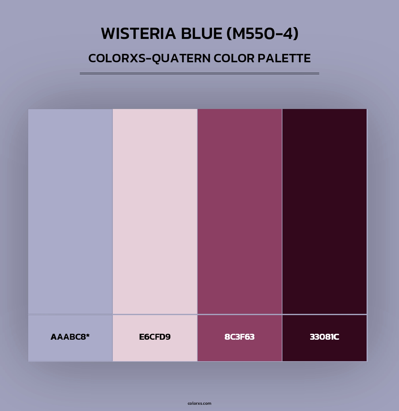 Wisteria Blue (M550-4) - Colorxs Quad Palette