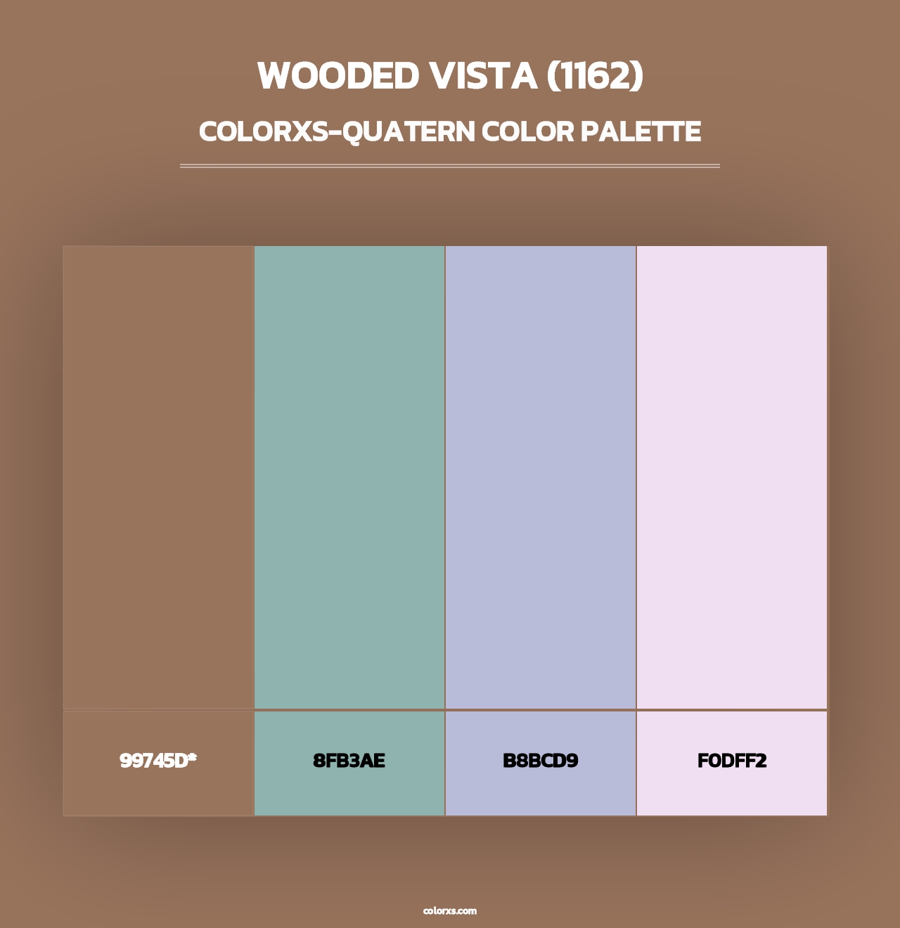 Wooded Vista (1162) - Colorxs Quad Palette