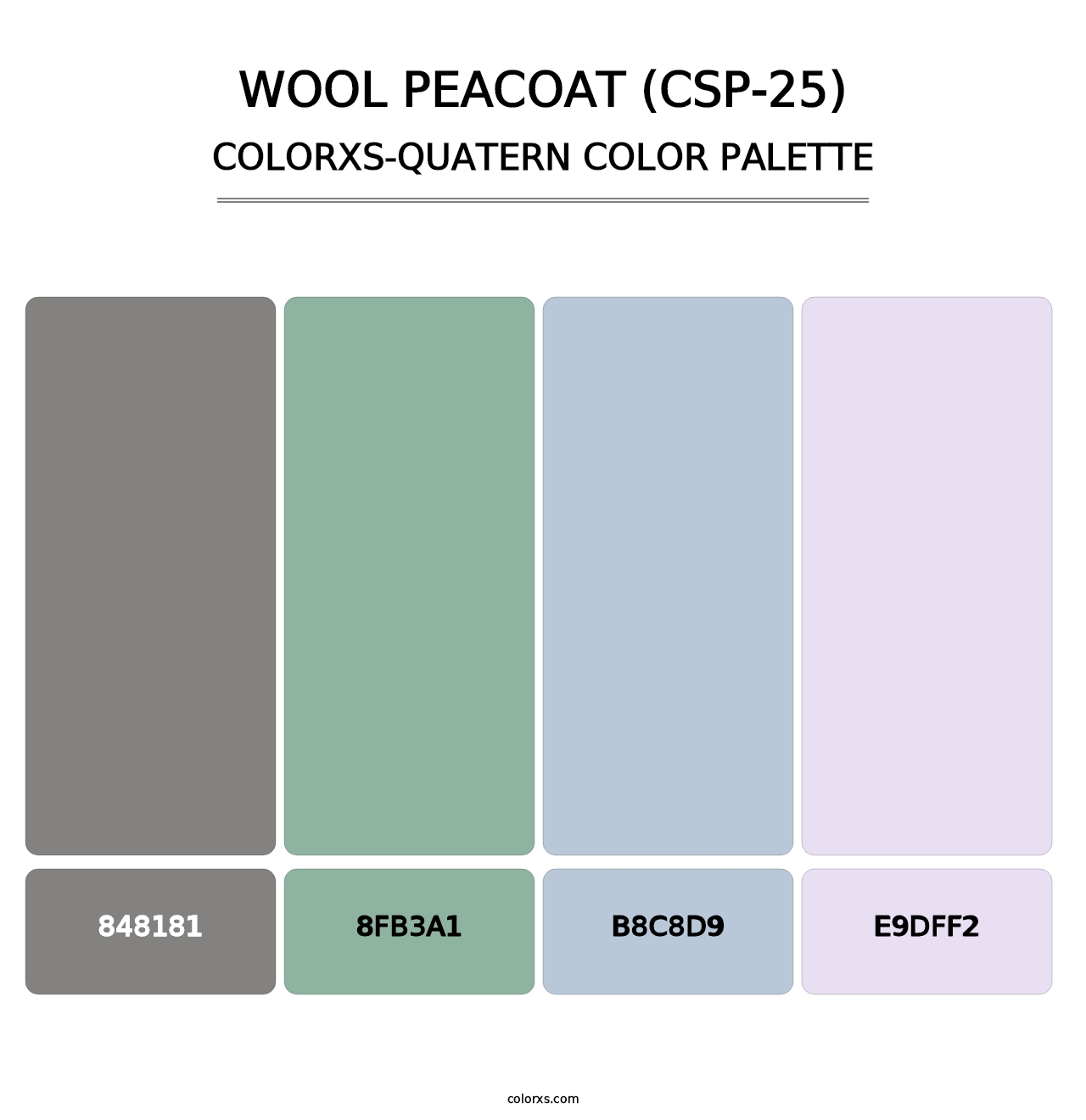 Wool Peacoat (CSP-25) - Colorxs Quatern Palette