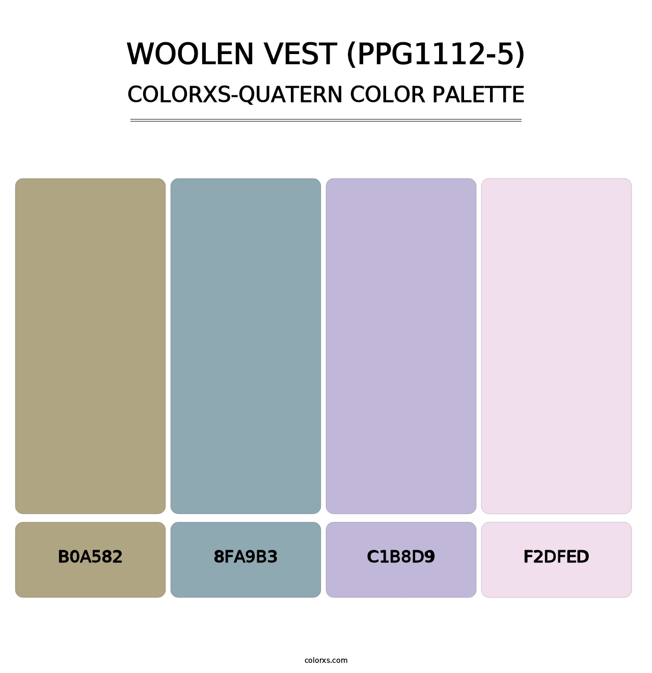 Woolen Vest (PPG1112-5) - Colorxs Quatern Palette
