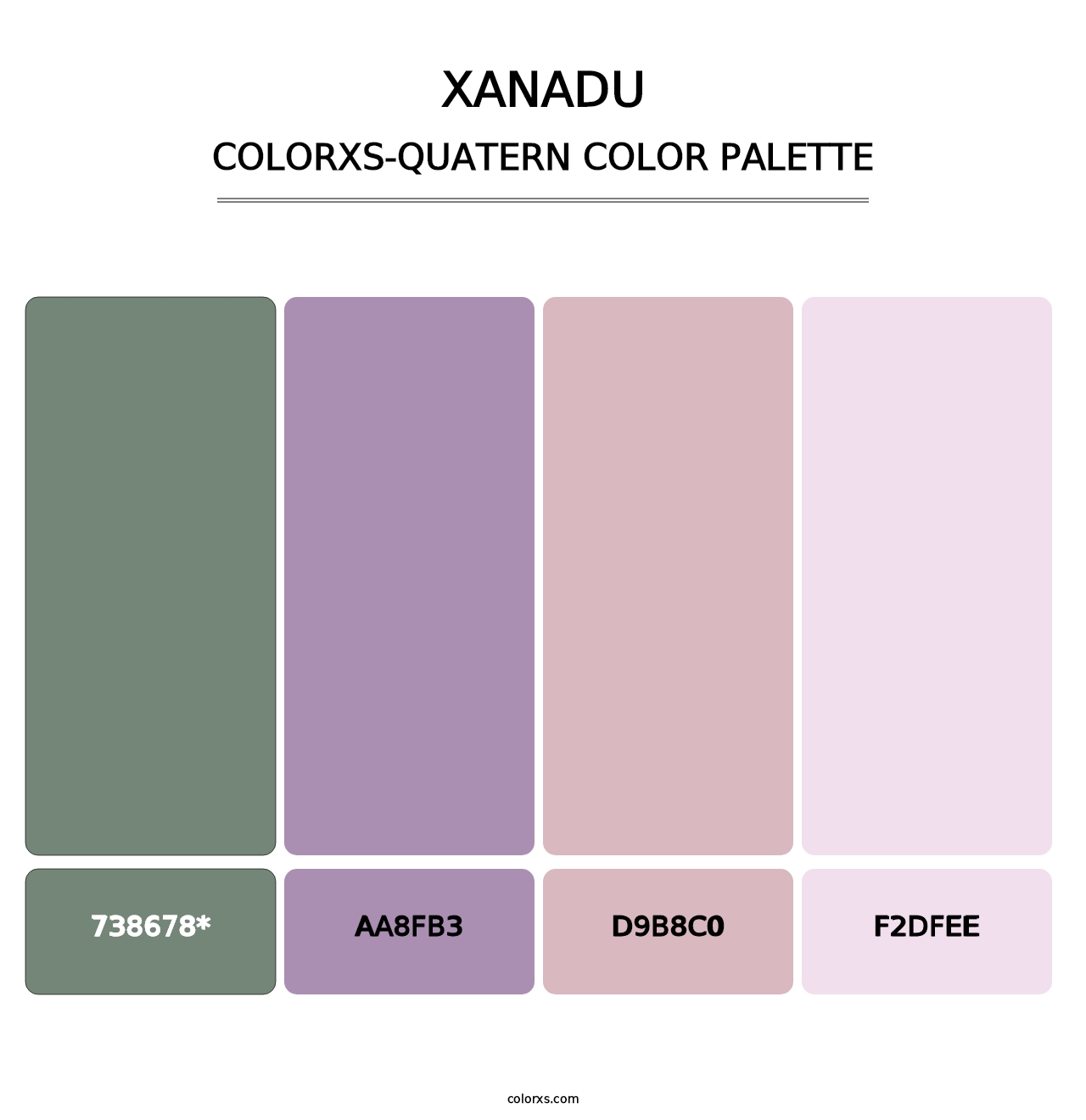 Xanadu - Colorxs Quatern Palette