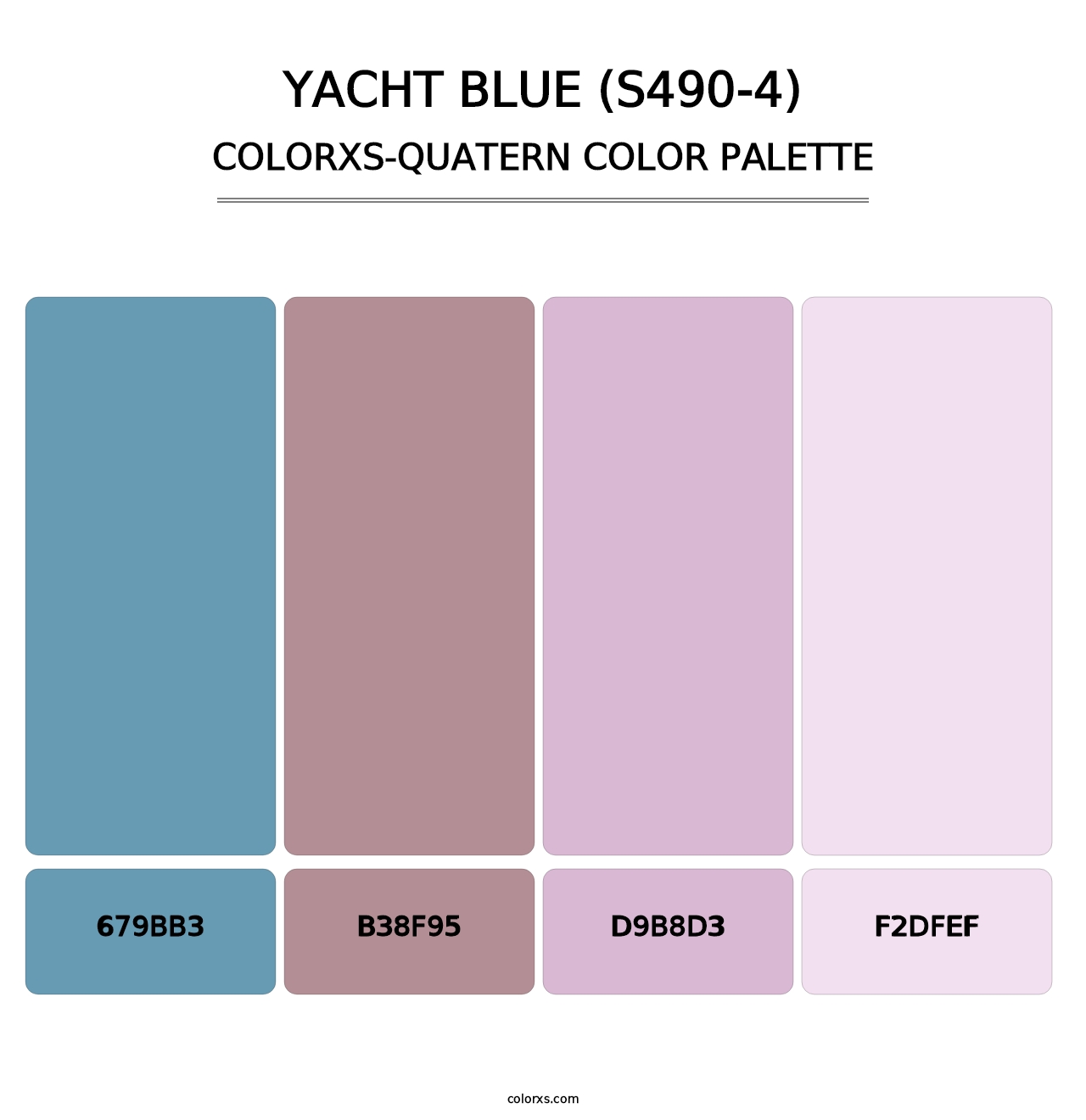 Yacht Blue (S490-4) - Colorxs Quatern Palette