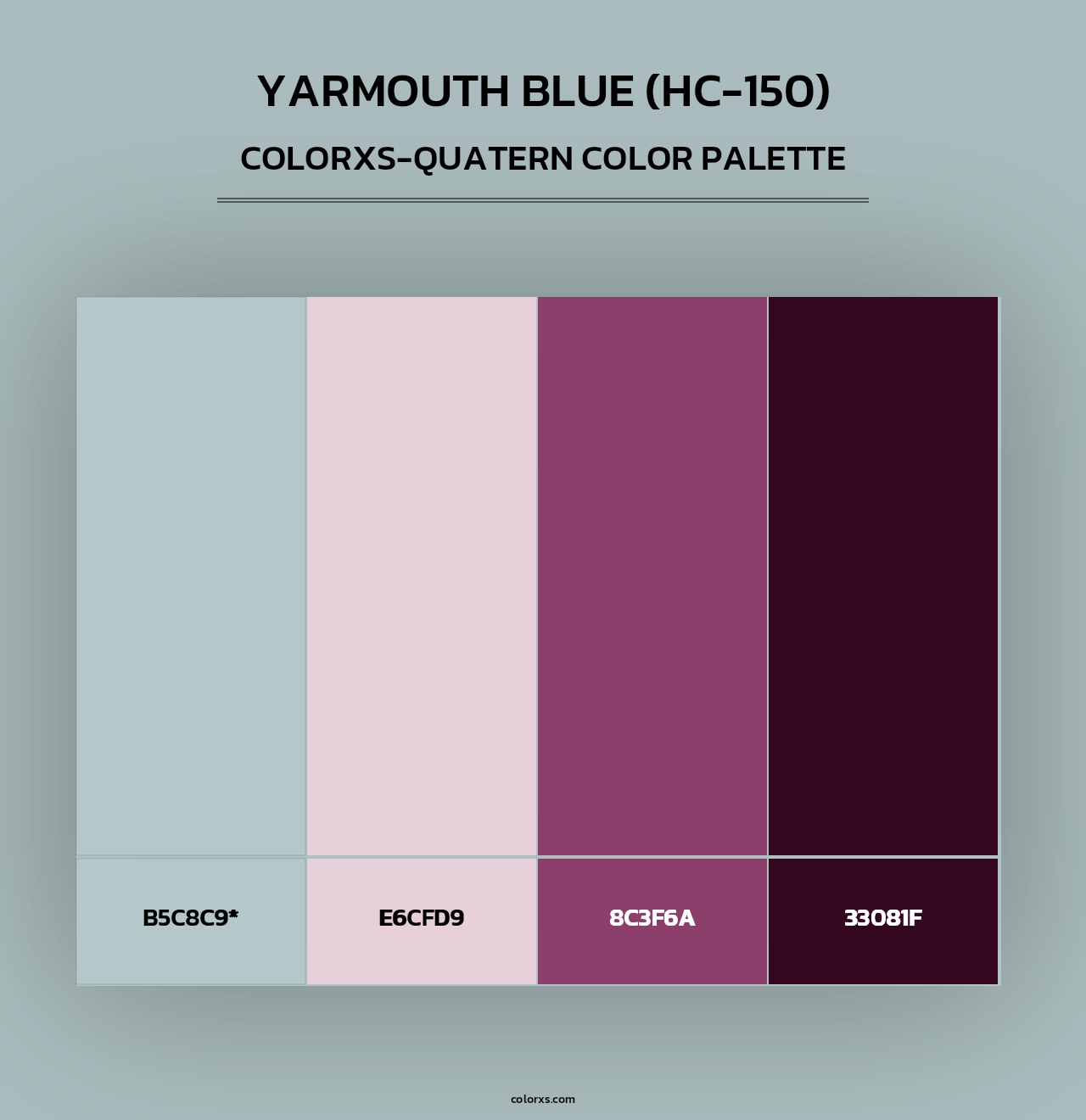 Yarmouth Blue (HC-150) - Colorxs Quad Palette