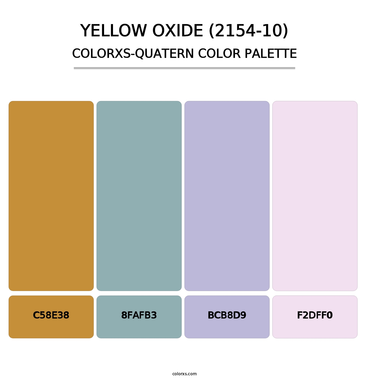 Yellow Oxide (2154-10) - Colorxs Quatern Palette