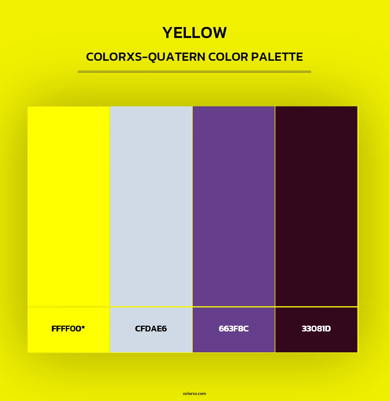 Yellow - Colorxs Quad Palette