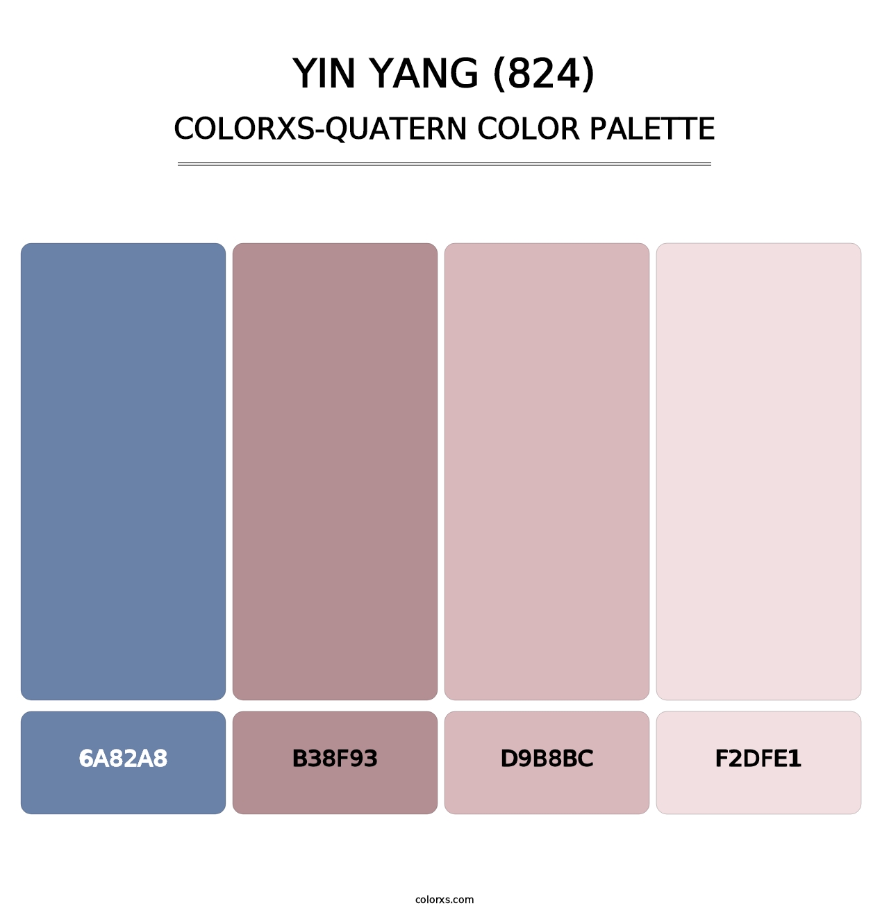 Yin Yang (824) - Colorxs Quatern Palette