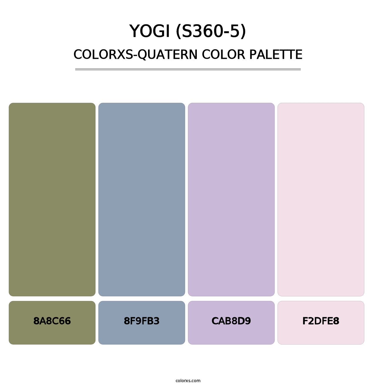 Yogi (S360-5) - Colorxs Quatern Palette