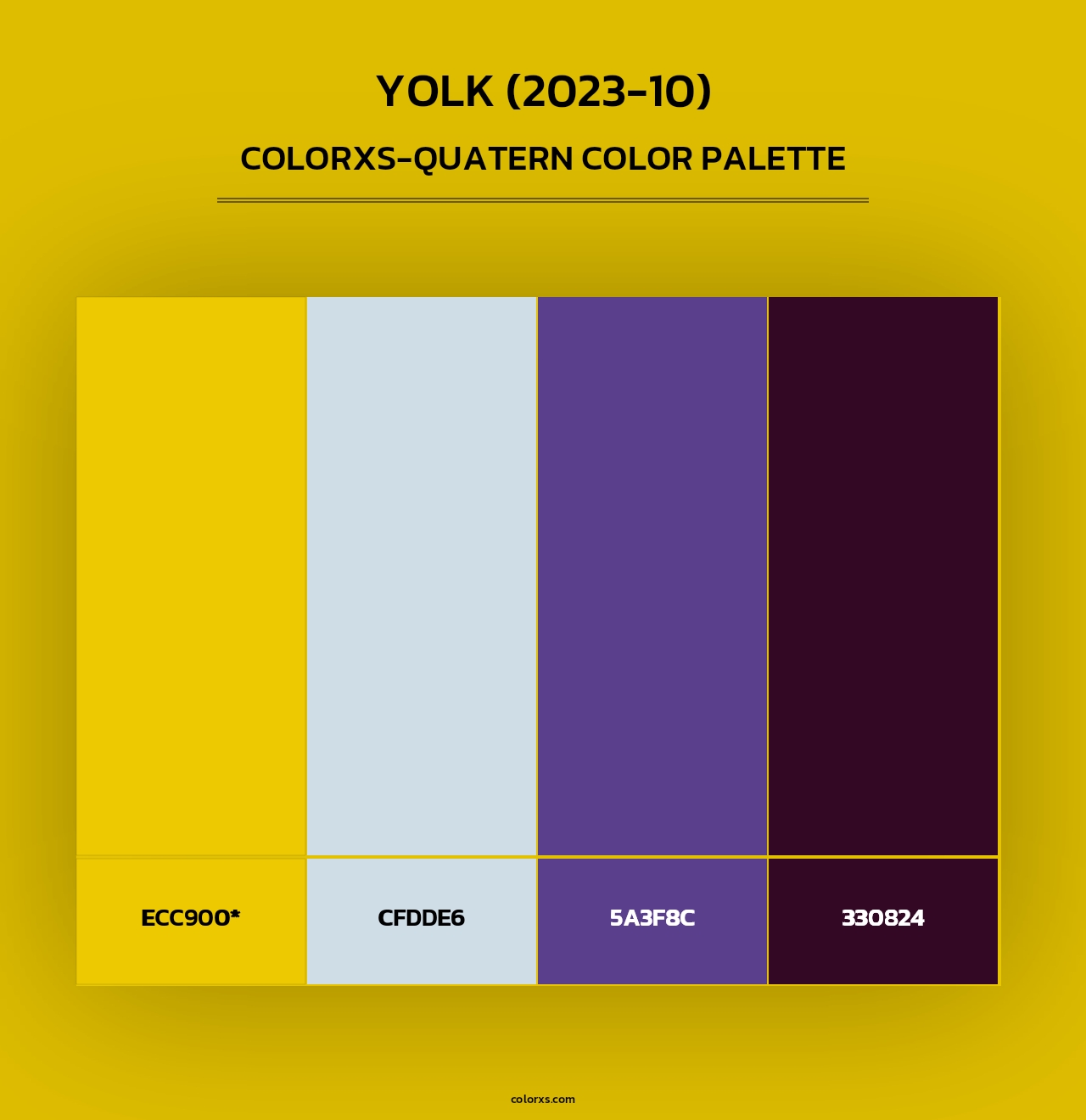 Yolk (2023-10) - Colorxs Quad Palette