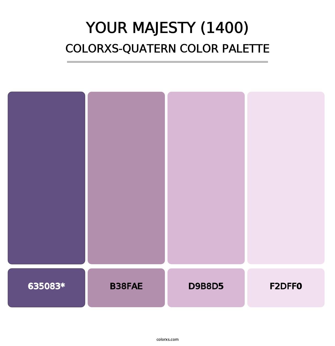 Your Majesty (1400) - Colorxs Quatern Palette