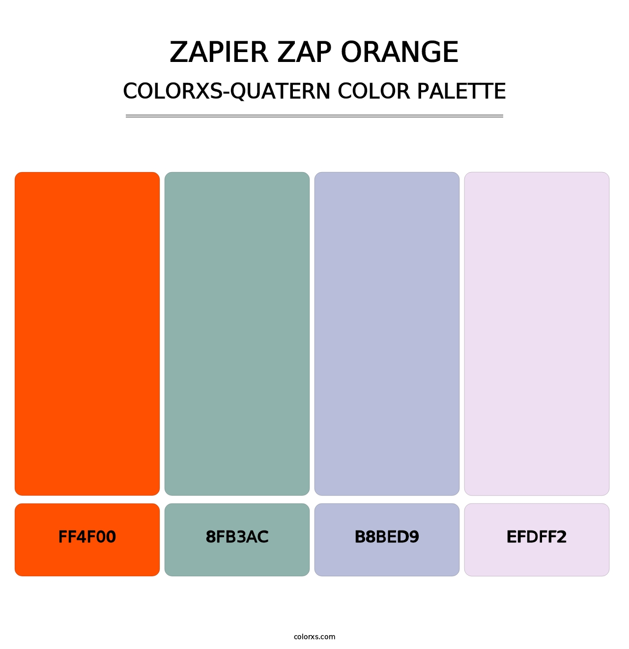 Zapier Zap Orange - Colorxs Quatern Palette