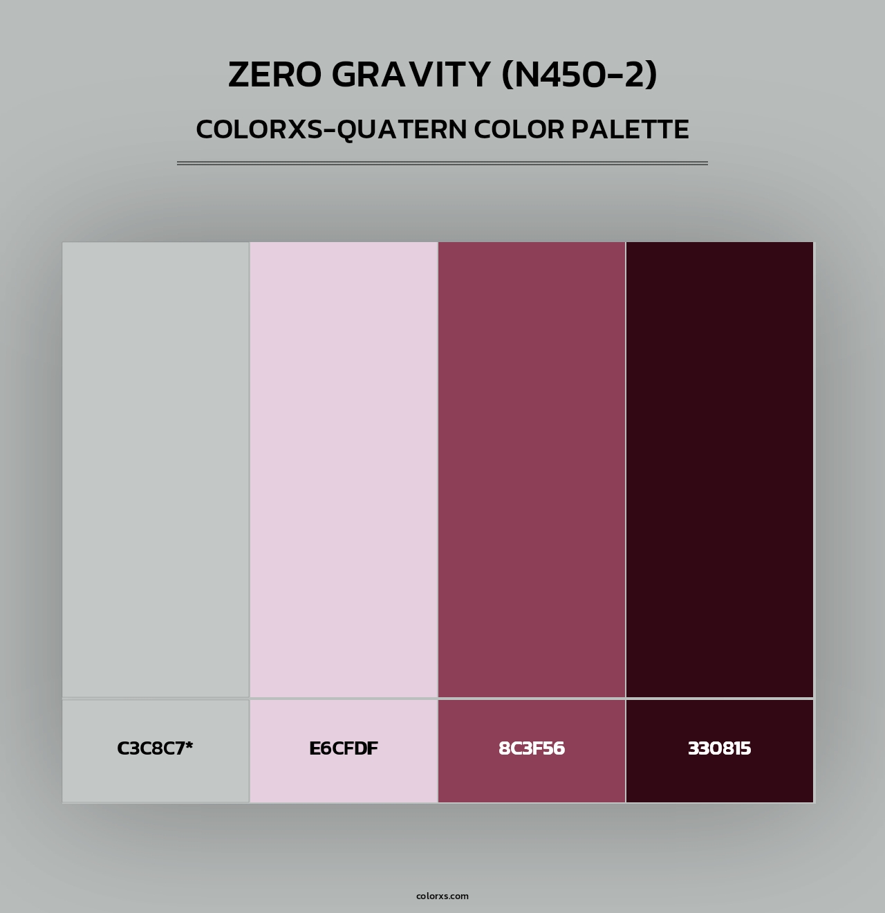 Zero Gravity (N450-2) - Colorxs Quad Palette