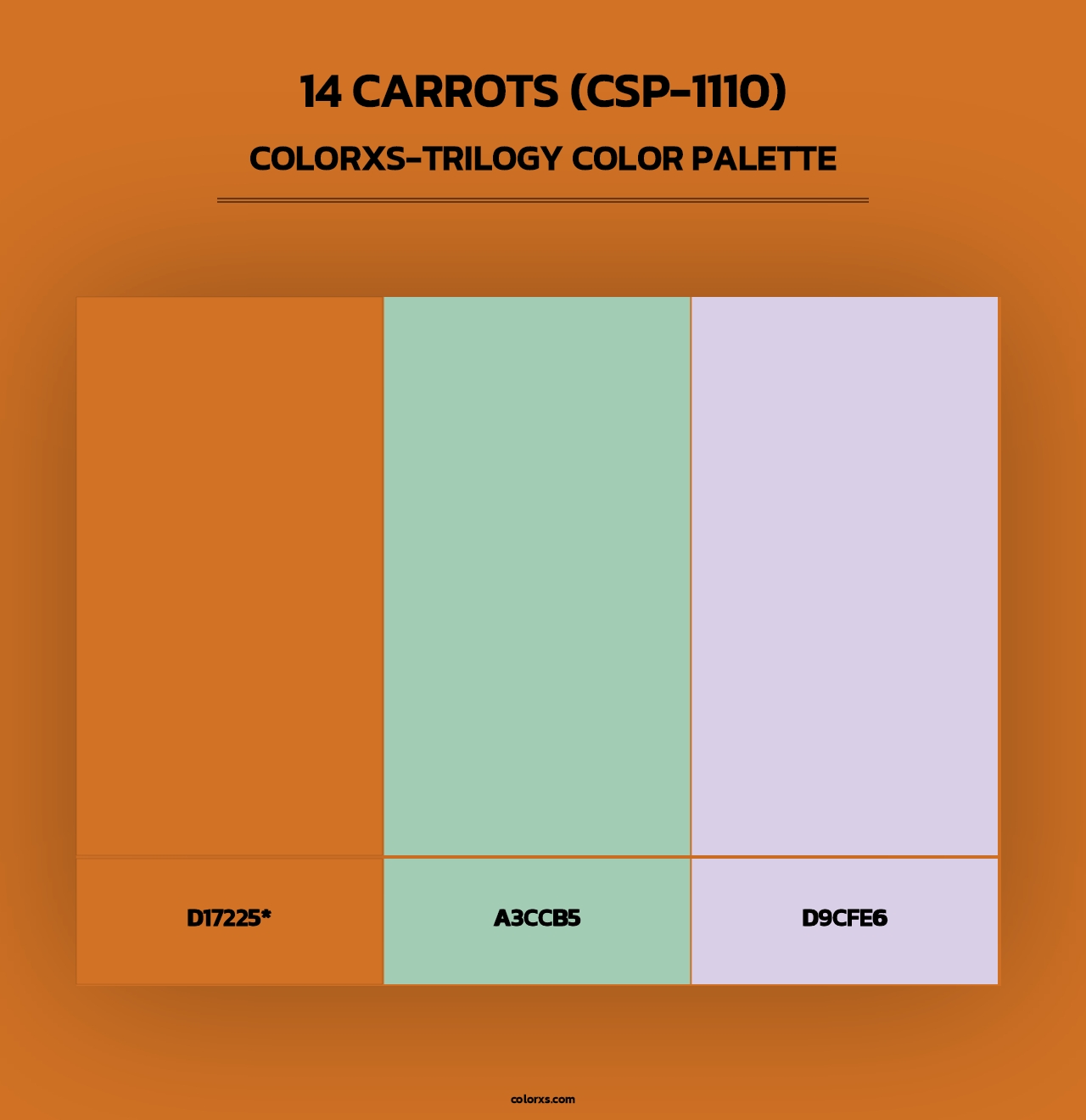 14 Carrots (CSP-1110) - Colorxs Trilogy Palette