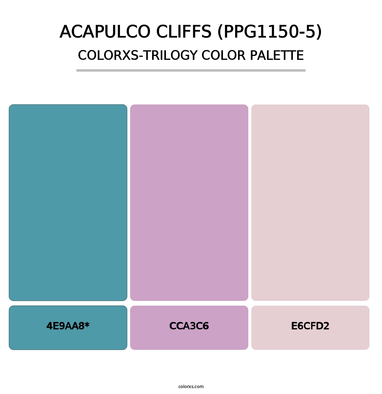Acapulco Cliffs (PPG1150-5) - Colorxs Trilogy Palette