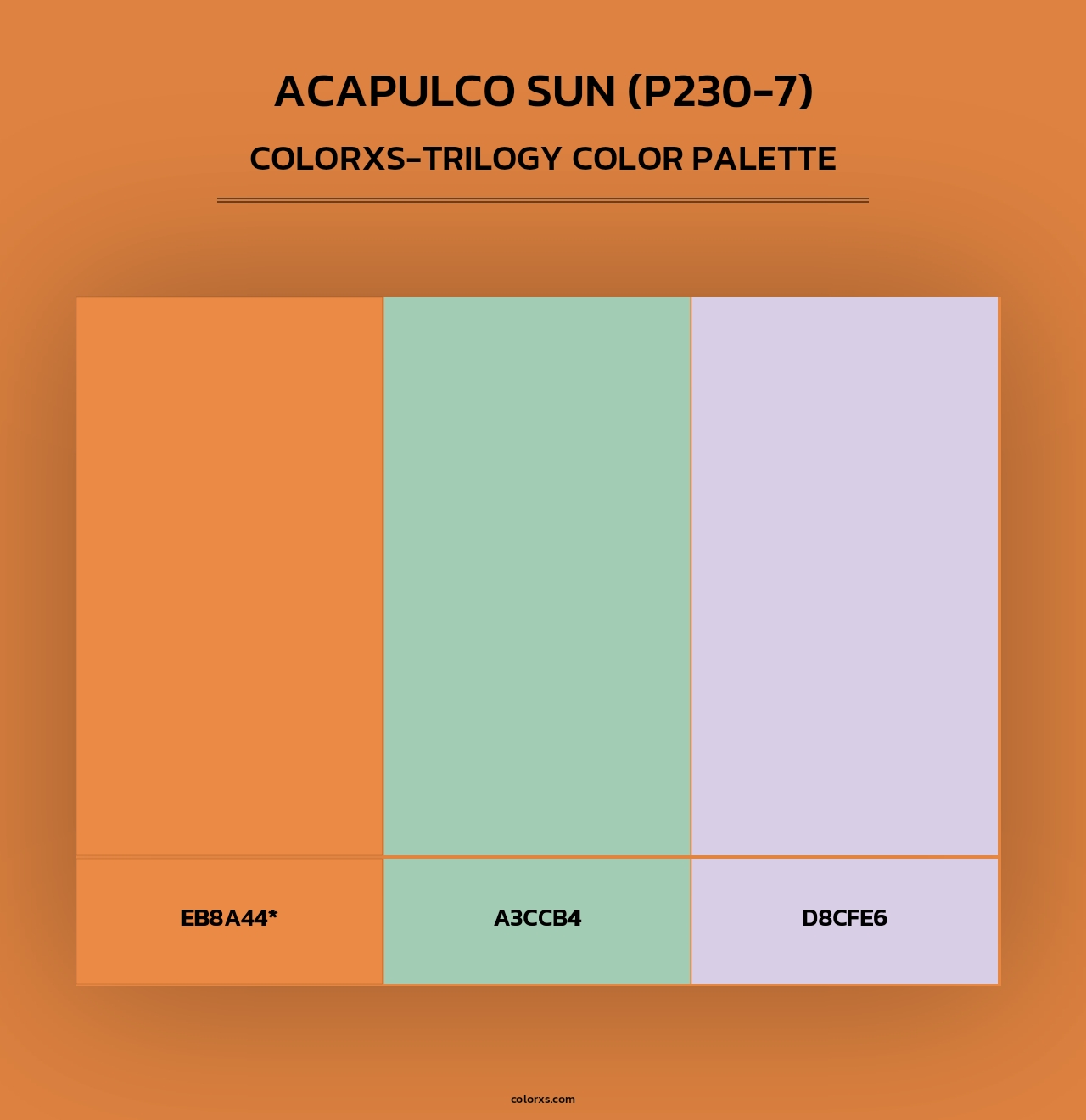 Acapulco Sun (P230-7) - Colorxs Trilogy Palette
