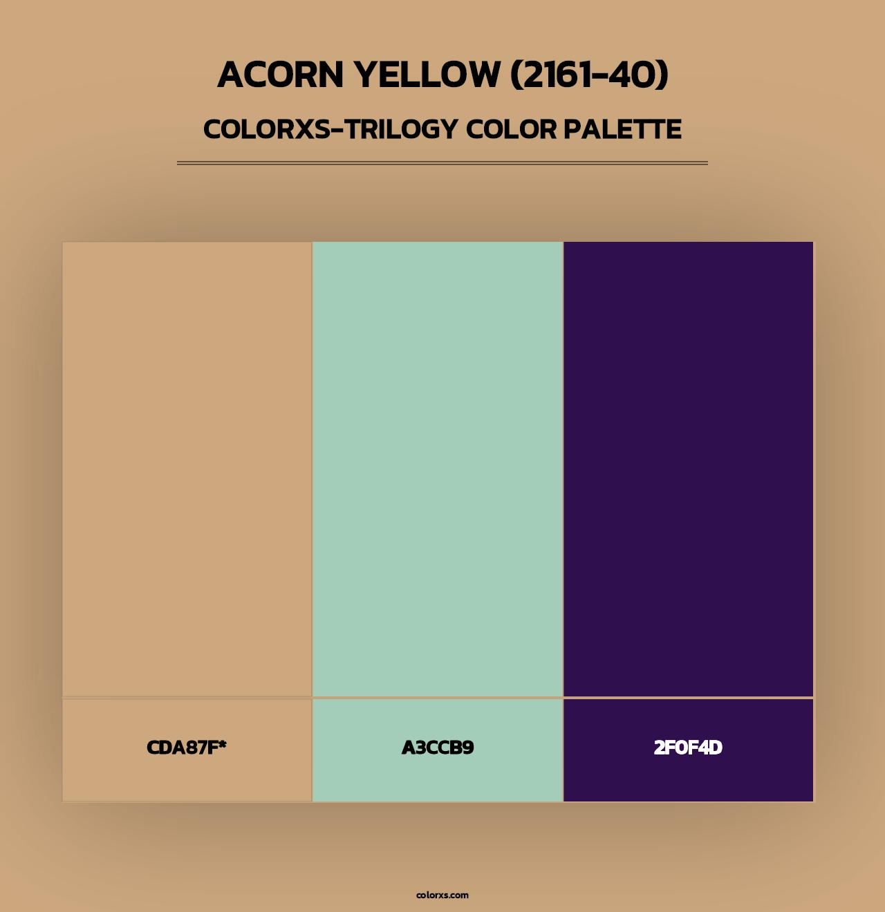 Acorn Yellow (2161-40) - Colorxs Trilogy Palette