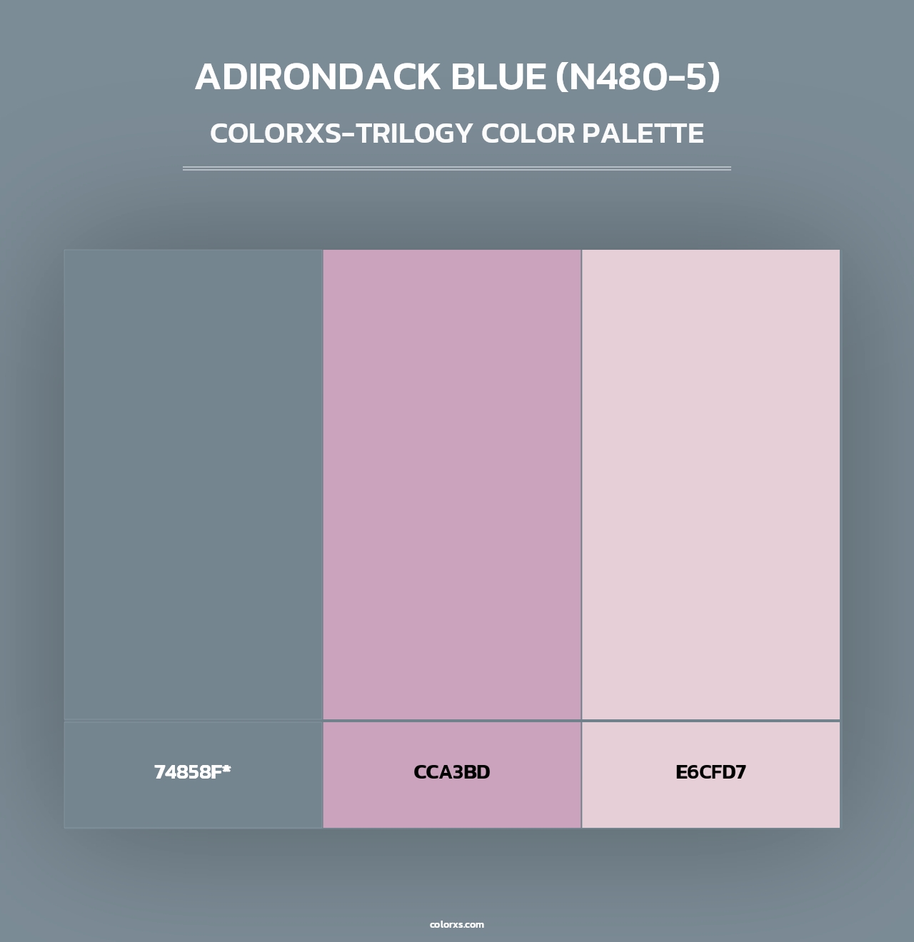 Adirondack Blue (N480-5) - Colorxs Trilogy Palette