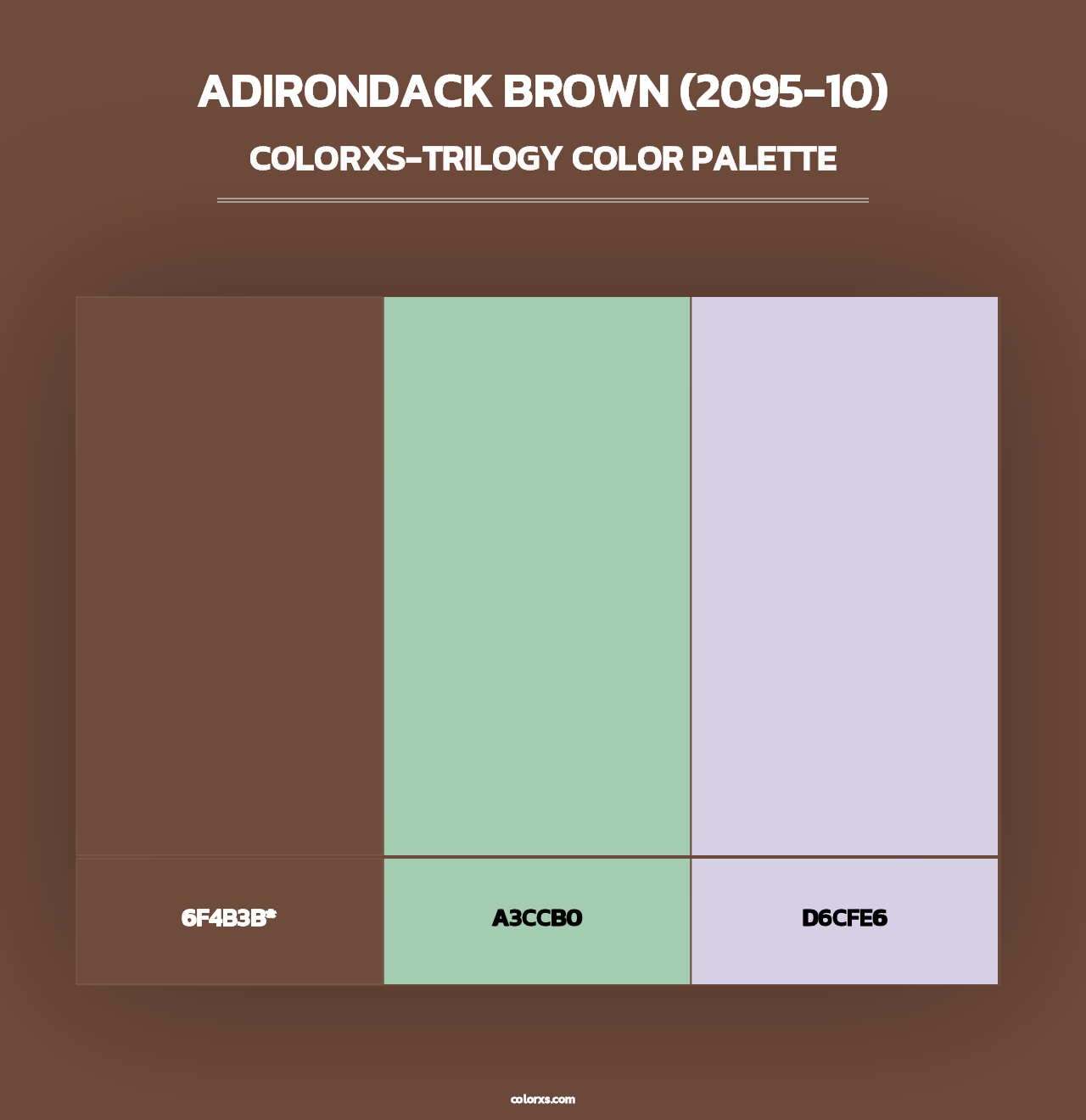 Adirondack Brown (2095-10) - Colorxs Trilogy Palette