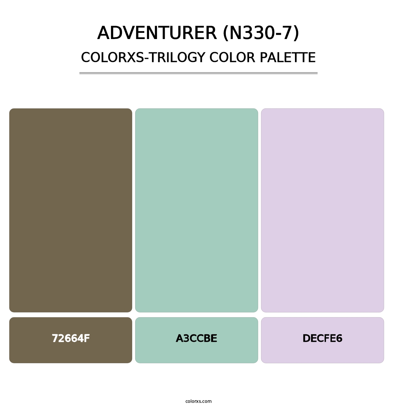 Adventurer (N330-7) - Colorxs Trilogy Palette