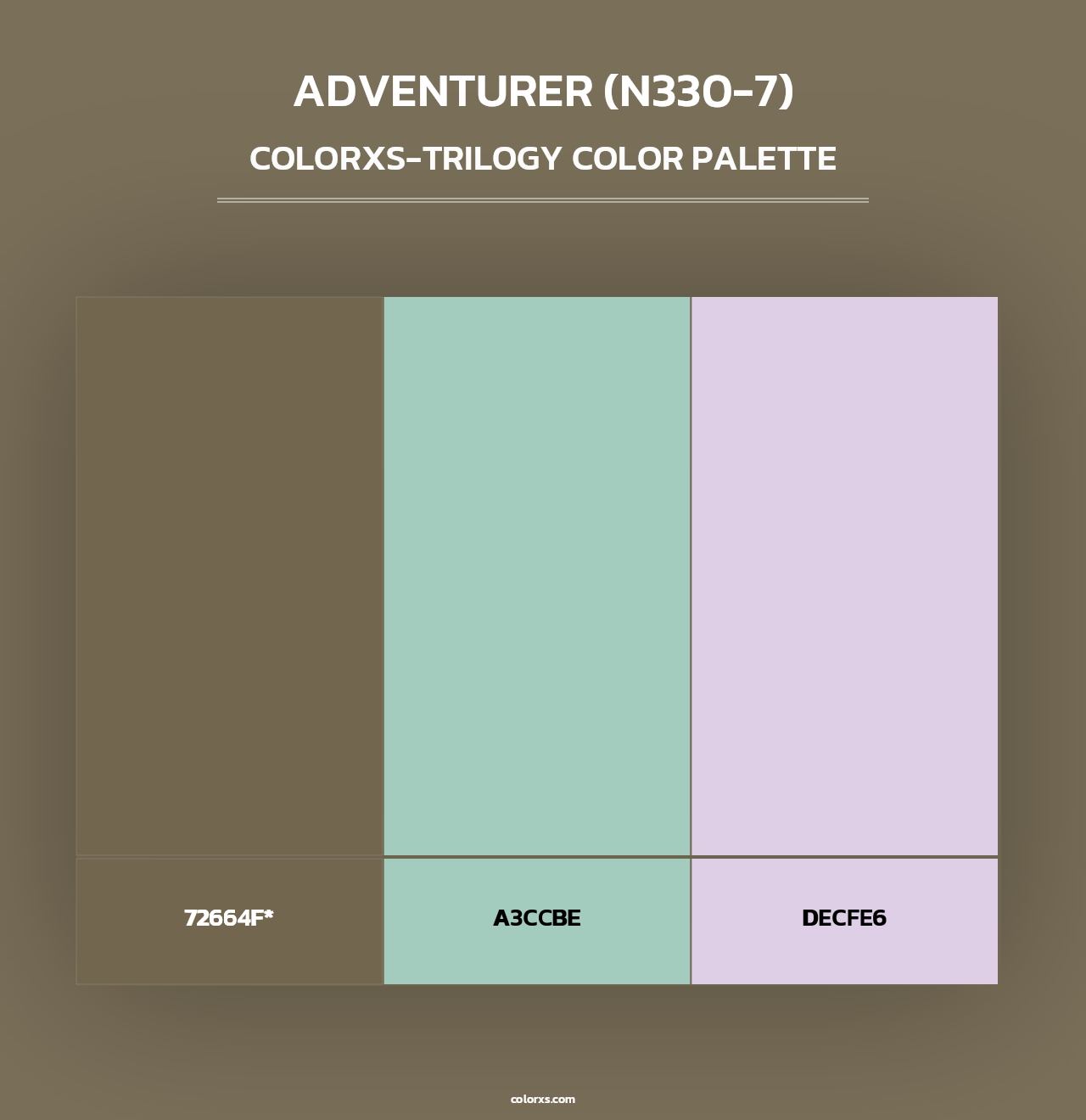 Adventurer (N330-7) - Colorxs Trilogy Palette