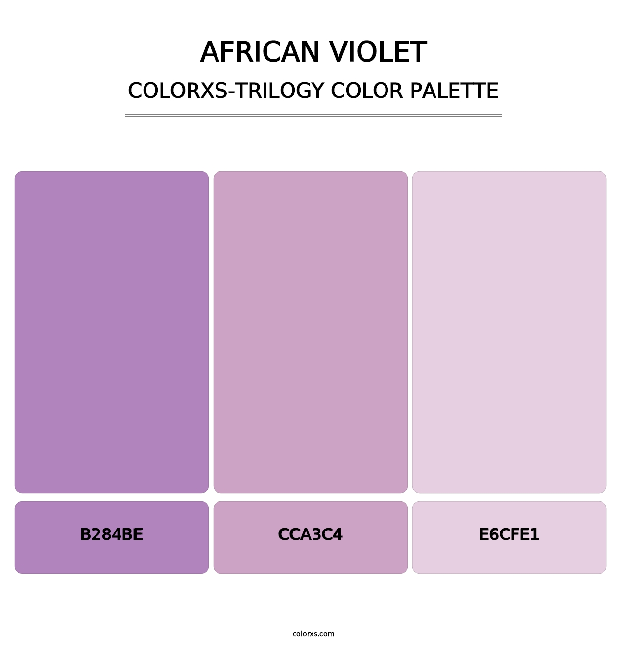 African Violet - Colorxs Trilogy Palette