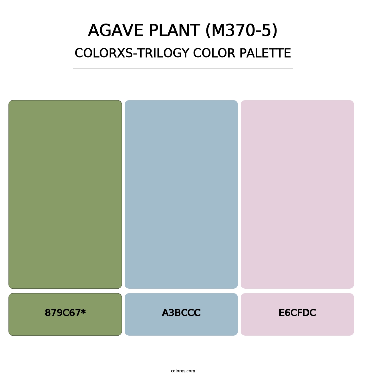 Agave Plant (M370-5) - Colorxs Trilogy Palette