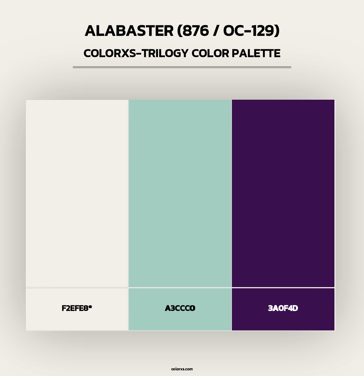 Alabaster (876 / OC-129) - Colorxs Trilogy Palette