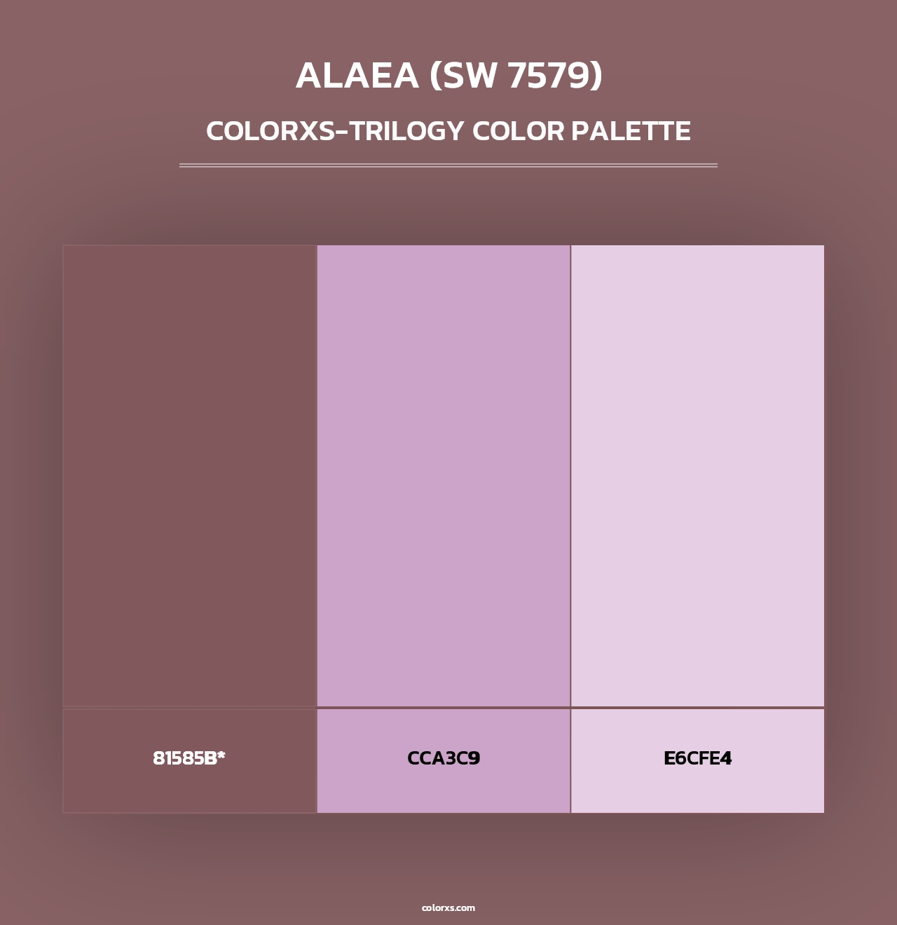 Alaea (SW 7579) - Colorxs Trilogy Palette