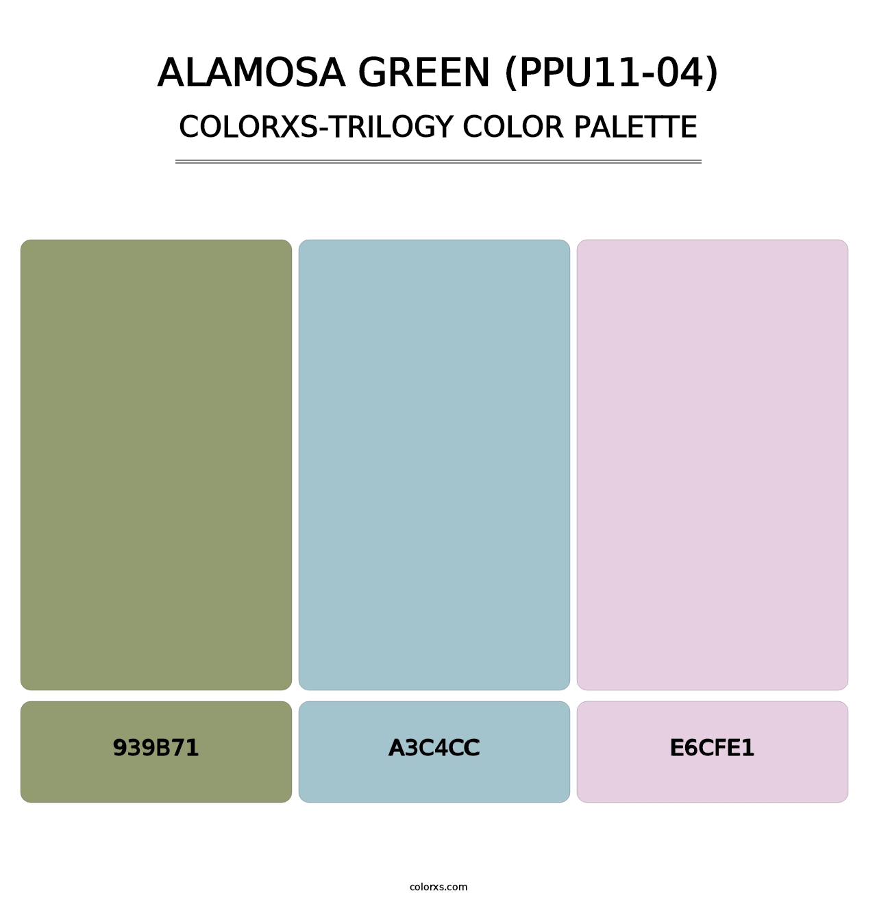 Alamosa Green (PPU11-04) - Colorxs Trilogy Palette