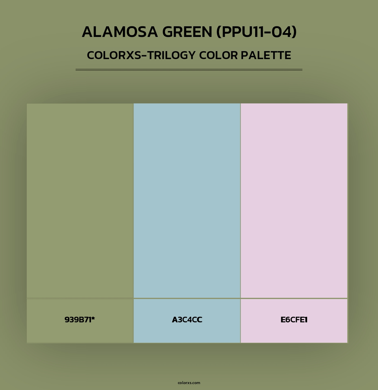 Alamosa Green (PPU11-04) - Colorxs Trilogy Palette