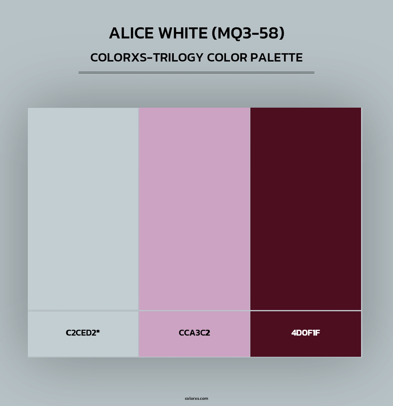 Alice White (MQ3-58) - Colorxs Trilogy Palette