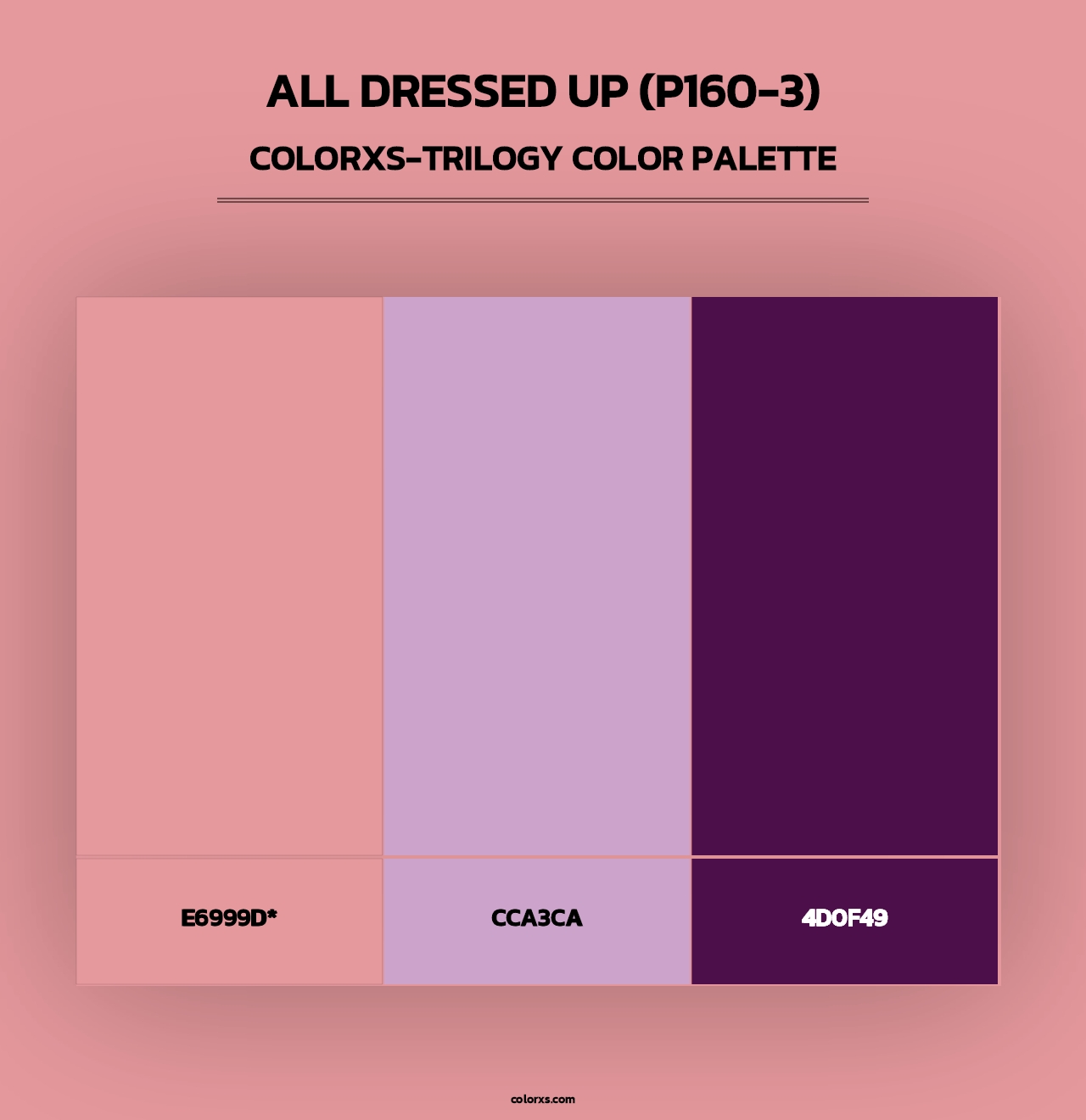 All Dressed Up (P160-3) - Colorxs Trilogy Palette