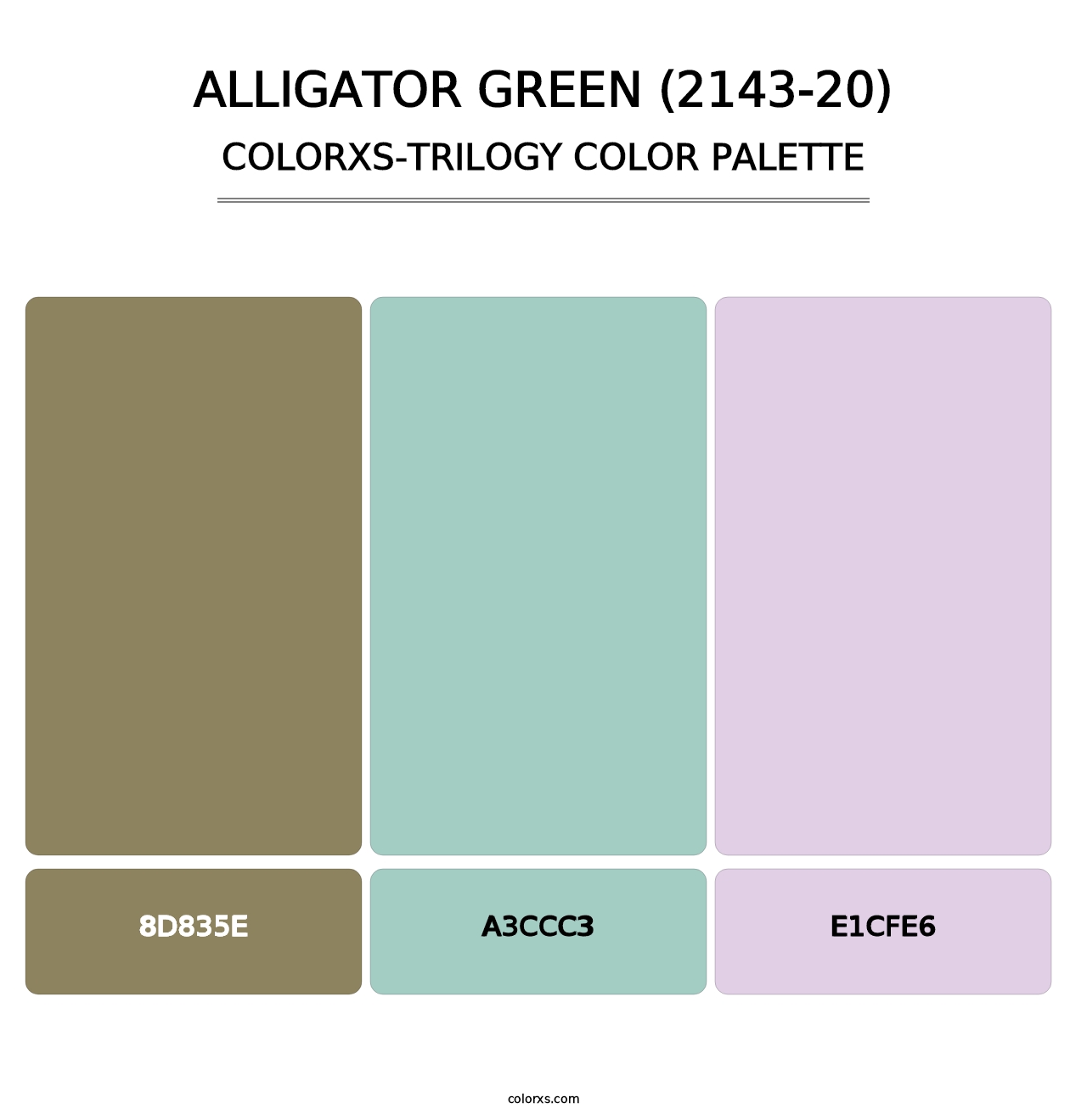Alligator Green (2143-20) - Colorxs Trilogy Palette