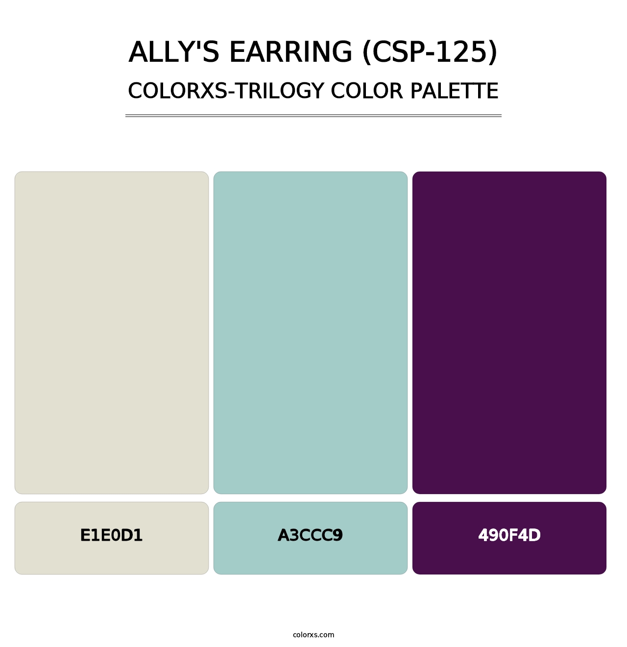 Ally's Earring (CSP-125) - Colorxs Trilogy Palette