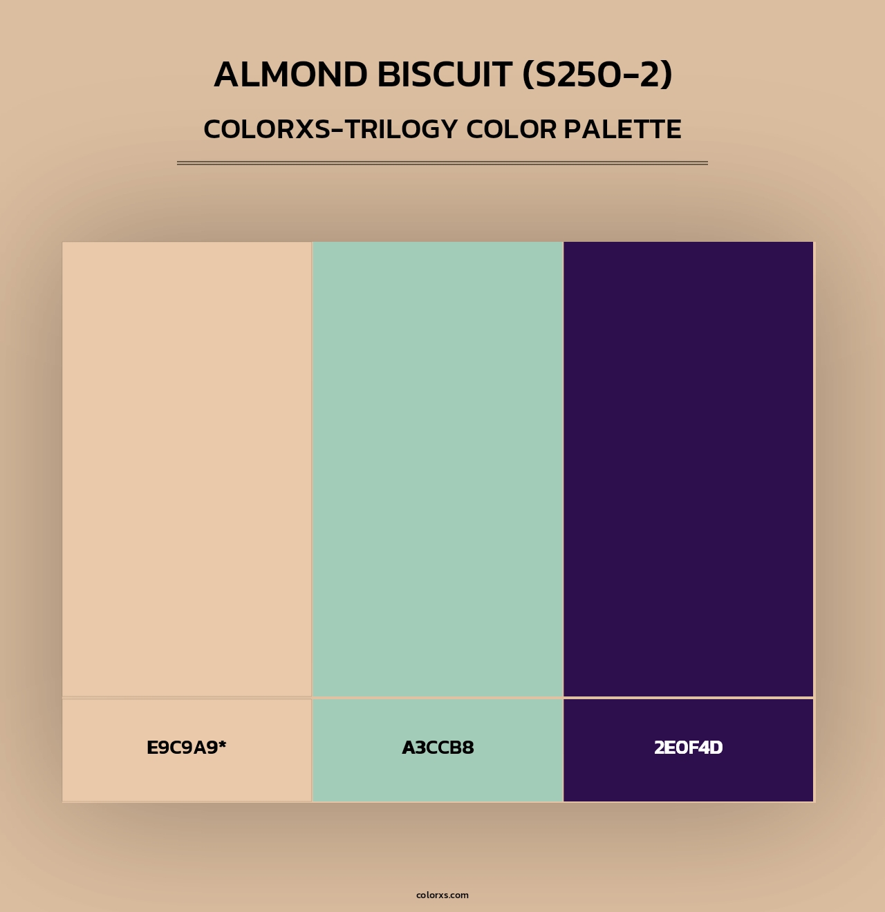 Almond Biscuit (S250-2) - Colorxs Trilogy Palette