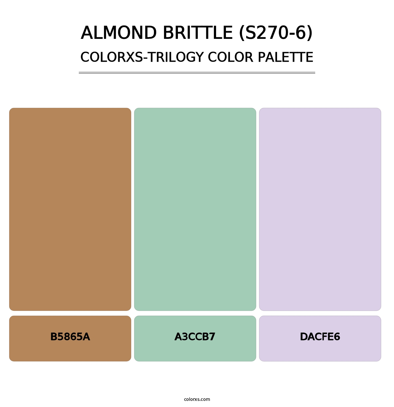Almond Brittle (S270-6) - Colorxs Trilogy Palette